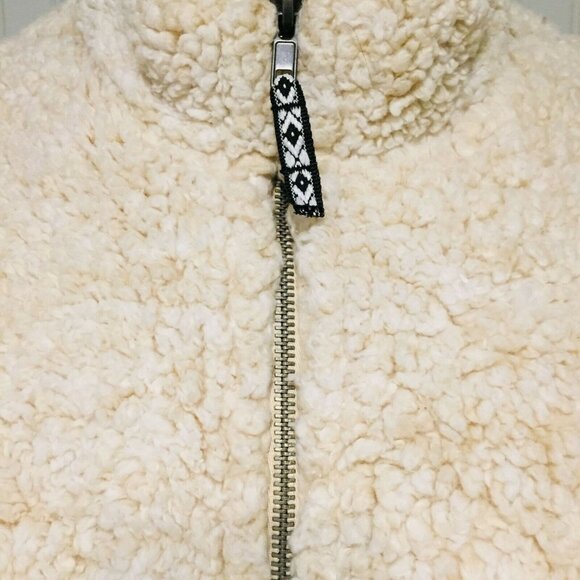 Women's SOFT Sherpa 16W 18W time and tru Oatmeal Heather Ivory - Picture 4 of 8